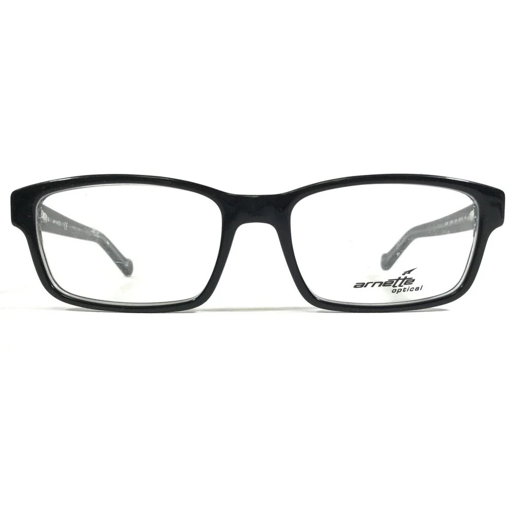 Arnette RIFF 7079 1019 Eyeglasses Frames Black Clear Rectangular 55-18-145